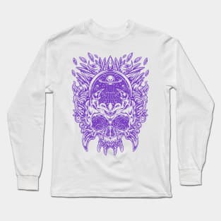 Universe Geometric Horned Skull Long Sleeve T-Shirt